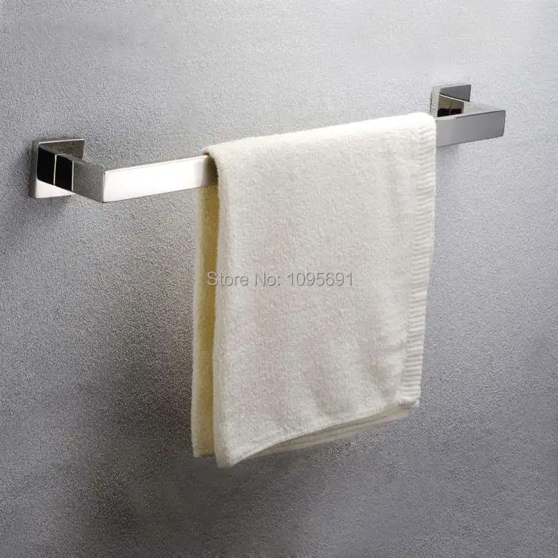 ФОТО Free Shipping Bathroom Accessories Products 60cm Solid 304 Stainless Steel Mirror Surface Single Towel Bar,SUS 304 Towel Holder