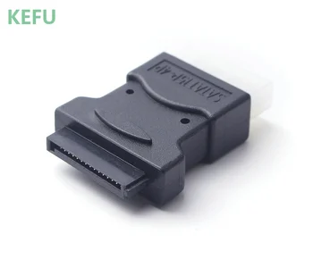

Free shipping 4 Pin Molex PC IDE Male to 15 pin SATA FeMale Power Adapter
