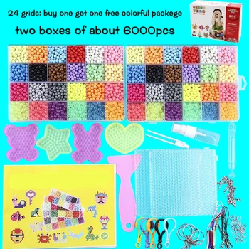 

Puzzle Multicolor DIY Water Spray Magic beads Ring Refill Toys For Children Educational Kit Ball Game Beads Juguetes