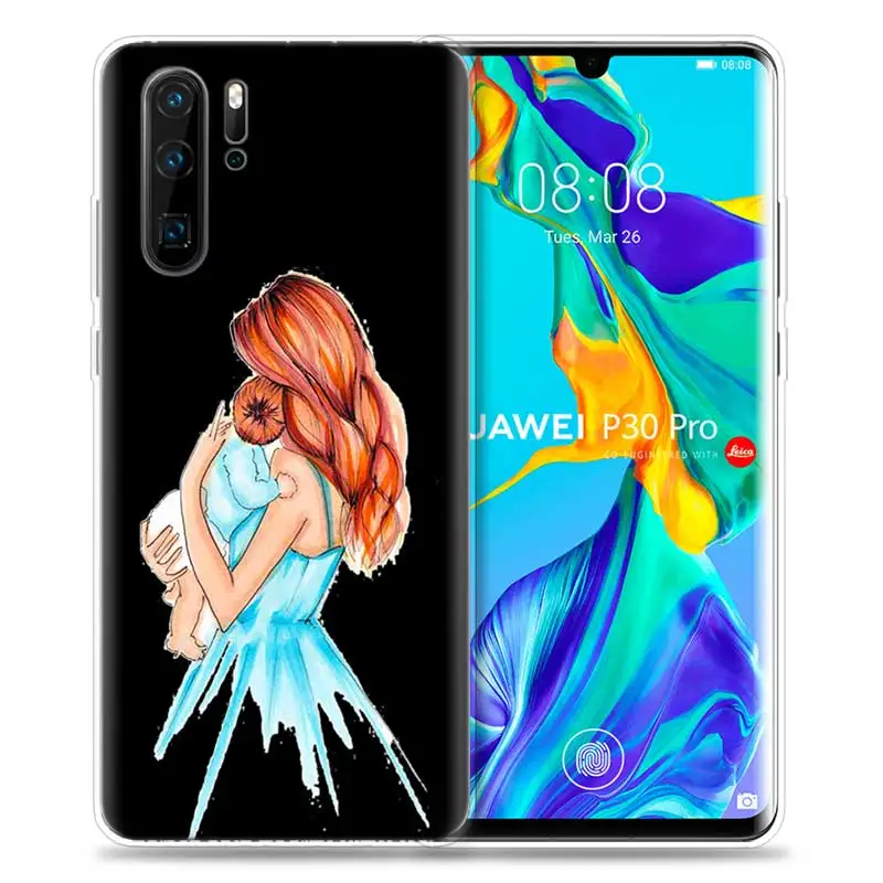 Чехол для huawei P30 P20 P10 P9 mate 10 20 Lite Pro, сумка для мобильного телефона P Smart Z Plus, мама и ребенок, папа P8 P30Pro P20lite