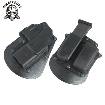 

SINAIRSOFT Holster+Magazine Carrier Set For GLOCK 17 25 26 27 28 31 32 33 43 Gun Glock Holster Magazine Pouch Pistol Case