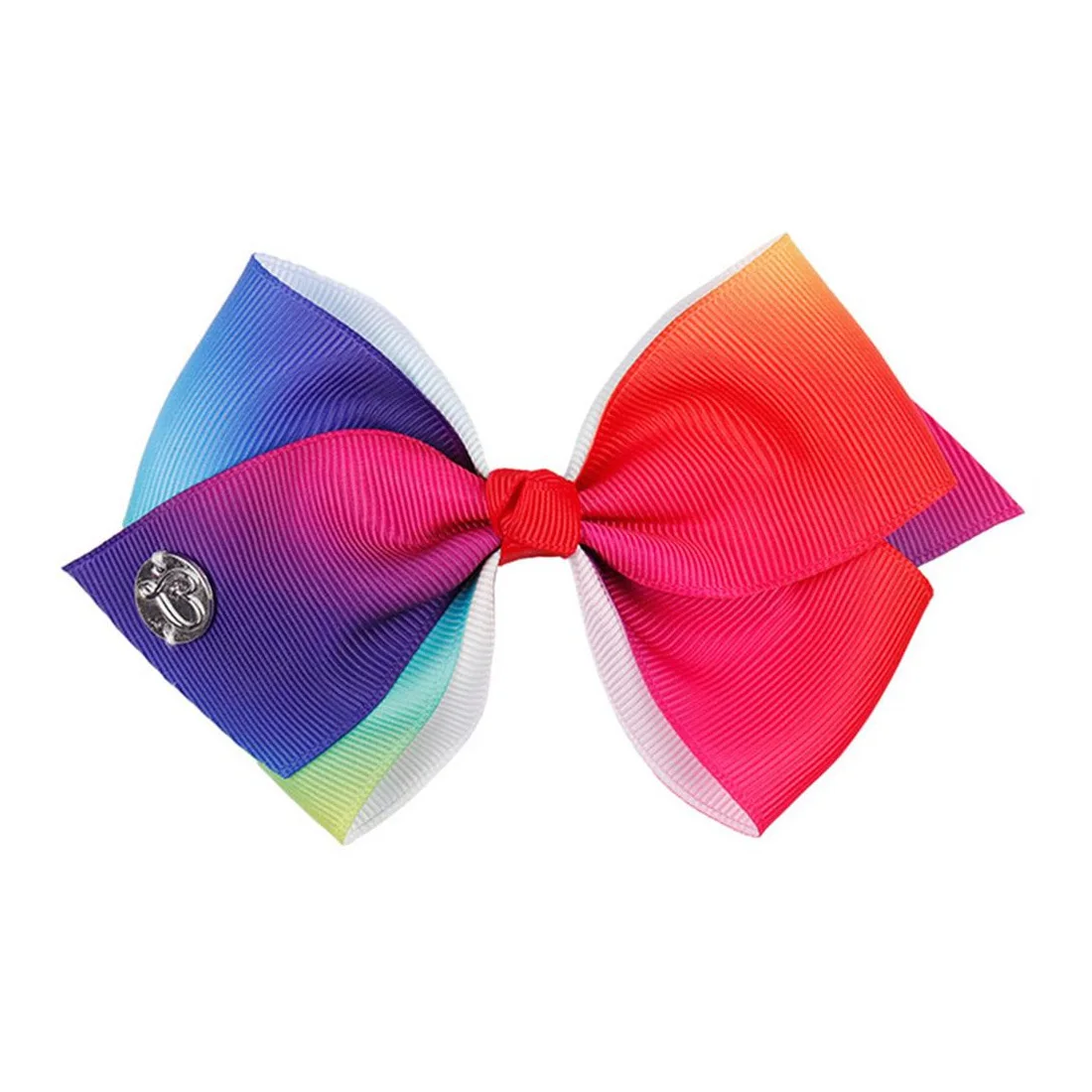 

Grosgrain Ribbon Rainbow Bow with Clip Unicorn Bows Girls Bow-knot Hair Clip Hair Accessories for Kids Women