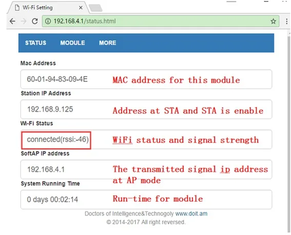 DOIT простой в использовании DT-06 беспроводной WiFi последовательный порт прозрачный модуль передачи аналогичный Bluetooth HC-06 ttl к WiFi diy rc игрушка