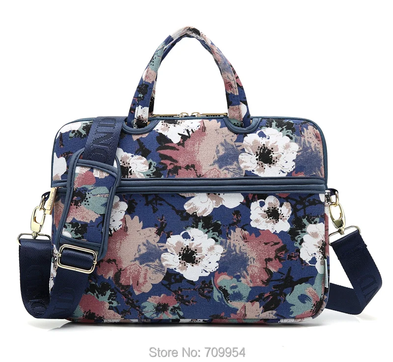 Flower Laptop Shoulder Bag 13"13.3"14"15"15.4"15.6" Notebook Handle