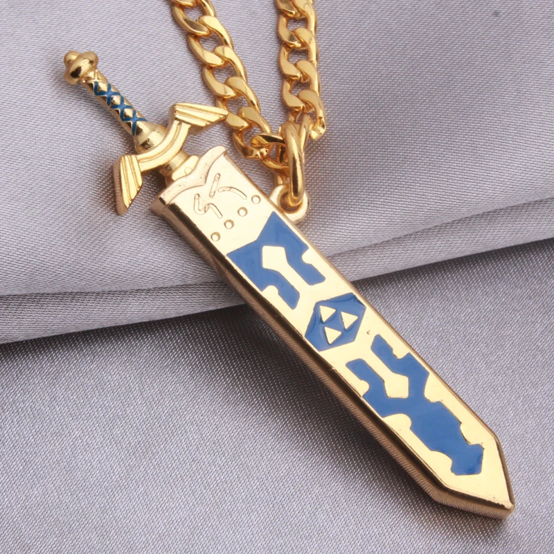 Legend of Zelda Removable Master Sword Necklace Pendant Golden Sky