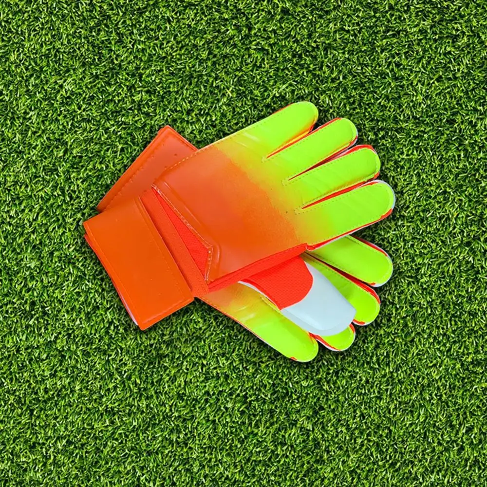 

Colorful Soccer Goalkeeper Goalie Gloves Gradient Bone Guillotine PU Latex Thickened Football Soccer Gloves