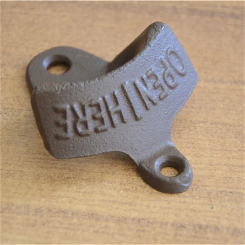 Wall Mounted Cast Iron Bottle Openers Bulk Gun Metal Bar Mount Style