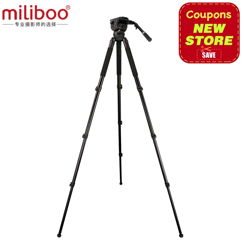 US $2.769.00 Miliboo M25L Aluminum Broadcast Movie Tripod Heavy Duty For Professional CamcorderCamera With 75mm Bowl Size Load 25 Kg