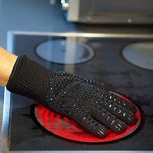 Термостойкие перчатки для барбекю и гриля, прочные противопожарные перчатки премиум класса для приготовления пищи, выпечки, гриля, духовки