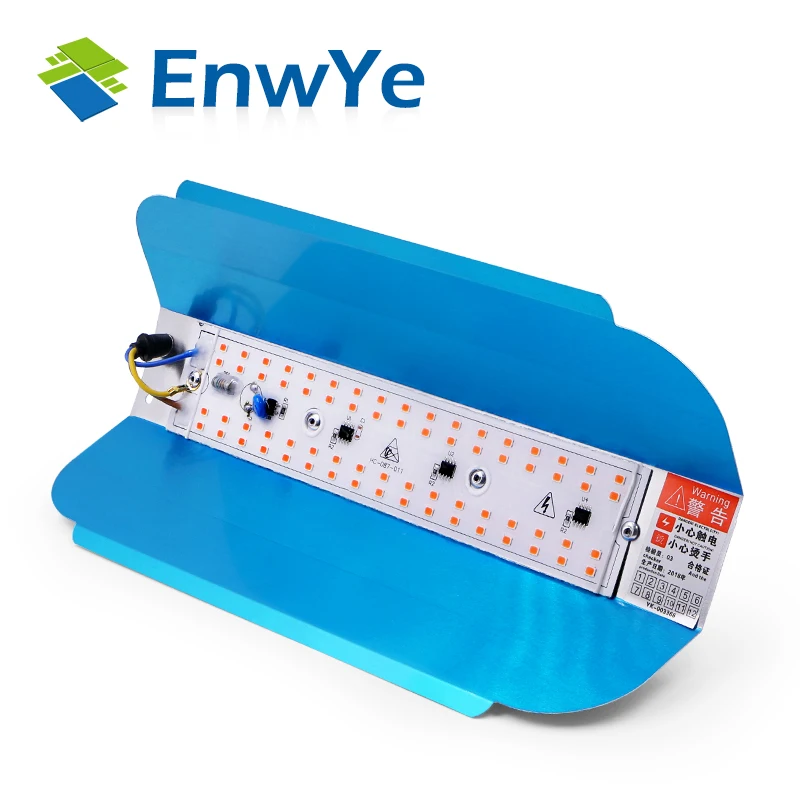 EnwYe 50W Plant growth lamp LED Grow Light Phyto Simple floodlight 220V For Plant Greenhouse Hydroponic