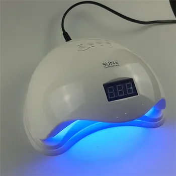 

SUN5 48W Dual UV LED Nail Lamp Automatic Sensor Nail Dryer Gel Polish Curing Light with Bottom 10s 30s 60s Timer LCD display