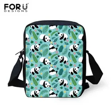 FORUDESIGNS Для женщин Курьерские сумки 3D мультфильм панда сумка Сумки Курьерские сумки детей Crossbody мешок школы для девочек