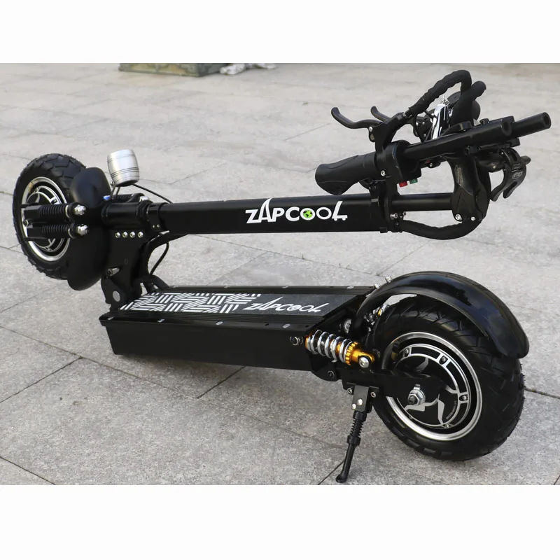 ZAPCOOL 52V2400W двойной мотор электрический скутер взрослых 10 дюймов складной заменить