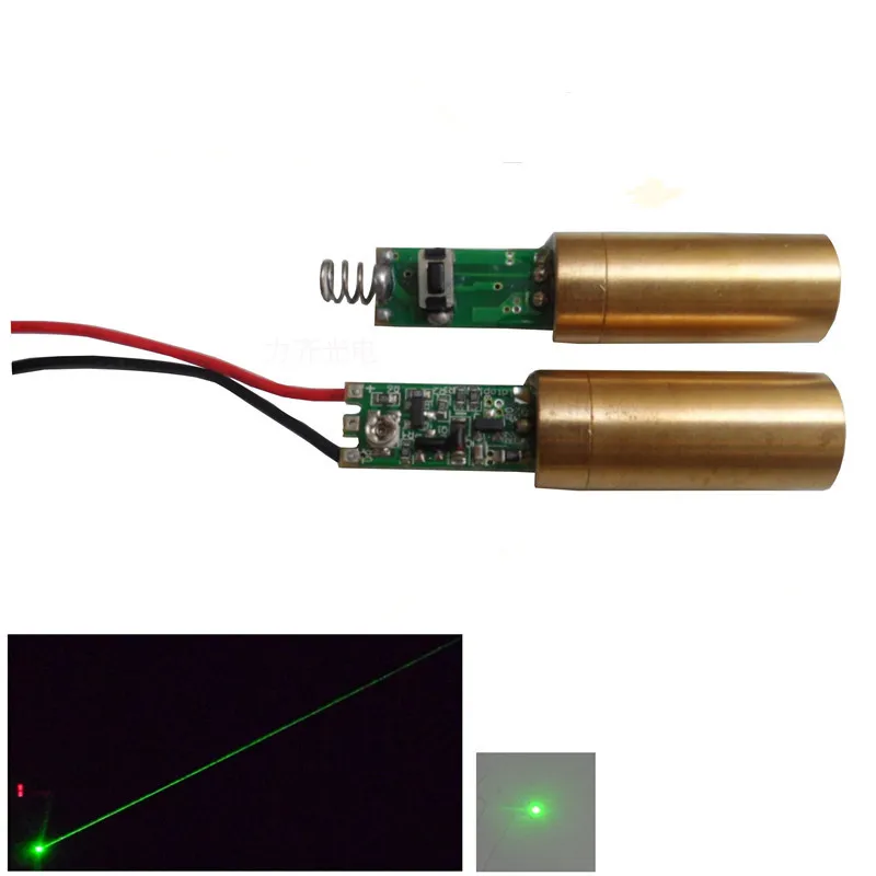 532nm точка лазерного позиционирования предвидение устройства 10 МВт зеленый лазерный модуль лазерная головка устройства свет этапа лазерной трубки