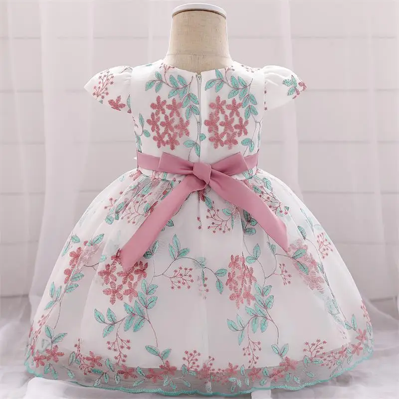 Vestidos Infantil/платье на крестины для маленьких девочек; праздничное платье принцессы; детское свадебное платье; коллекция года; летняя одежда для новорожденных девочек