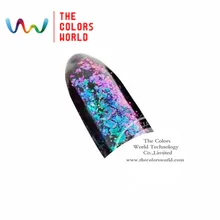 Tcwb188 Хамелеон хлопья магический эффект хлопья Большие размеры Хамелеон для ногтей Книги по искусству лак для ногтей и другие украшения DIY