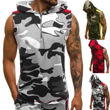 Мужская майка, камуфляжный Летний жилет, спортивная одежда для спортзала, худи для бодибилдинга, мускулаторные майки без рукавов, топы для фитнеса, мужская одежда
