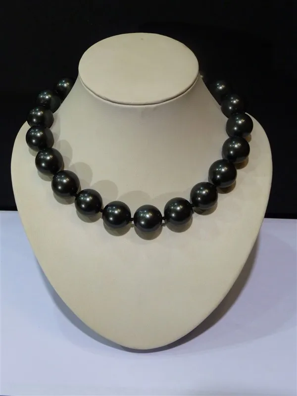 Tremendous Big Sweater chain DARK BLUE BLACK Rare Huge 16mm south sea Shell Pearl Necklace AAA round jewelry Wonderful | Украшения и