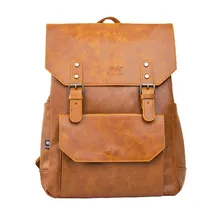 Очарование в руках! хорошего качества Мужской рюкзак большой емкости брендовый мужской кожаный рюкзак школьный рюкзак, рюкзак для путешествий для мужчин