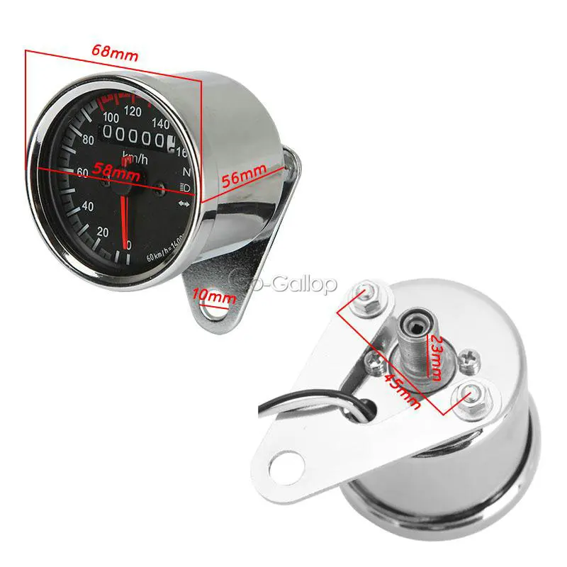 Светодиодный мотоцикл с двойной подсветкой Speedmeter для Honda CB Shadow Spirit VT 750 1100/для Yamaha