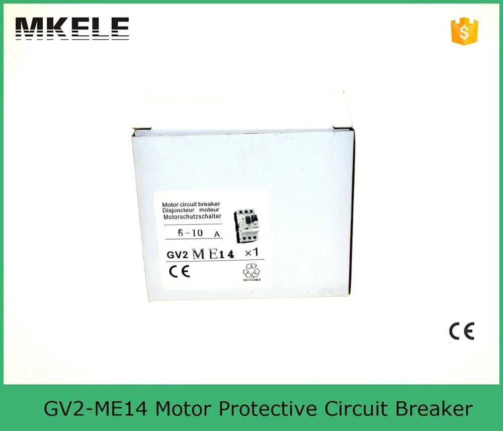 GV2-ME14 GV2 мне 3 p 6-10A мотор однофазный электродвигатель ручным стартером автомат защити цепи MPCB