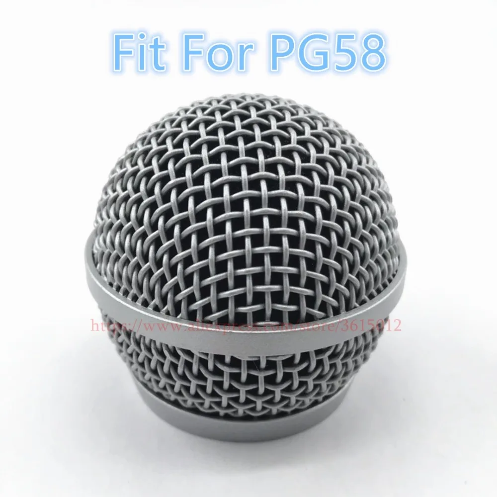 

1PCS Professional HIGH quality Replacement Microphone Grille Ball Head Mesh Fits For shure PG48 PG58