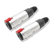 10 шт./лот, 6,35 мм, 1/4 дюйма, стерео TRS, Женский адаптер, разъем с блокировкой