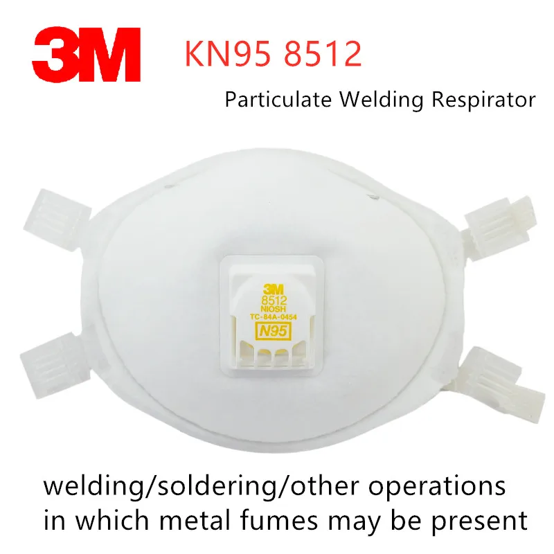 Beste 1 5 pcs 3 M N95 8512 Beschermende Lassen Stofmasker Duurzaam Professionele Filter Respirator vlamvertragende Exterieur snijden Slijpen