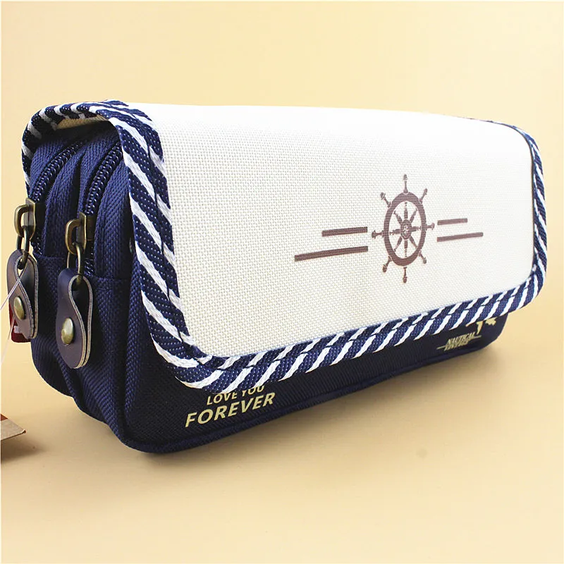 Creative Cute Simple Canvas Multi-Layer High Capacity Pencil Bag Students Pencil Case School Penalty Chancery Estuche Escolars Creative Cute Simple Canvas Multi-Layer High Capacity Pencil Bag Students Pencil Case School Penalty Chancery Estuche Escolars