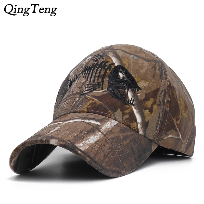 

New Camo Baseball Cap Fishing Caps Cotton Men Outdoor Hunting Camouflage Jungle Hat Embroidery Dad Cap Summer Sun Hats
