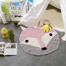 80*80 см вязаный напольный коврик ручные тканые ковры круглый коврик волнистый оконный коврик Декор для спальни детский игровой коврик украшения для спальни Tapis