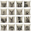 Animal Cushion Covers Decorative Pillows Kangaroo Hedgehog Monkey Sofa Custom High Quality 45Cmx45Cm Square Printing PillowCover ► Photo 2/6