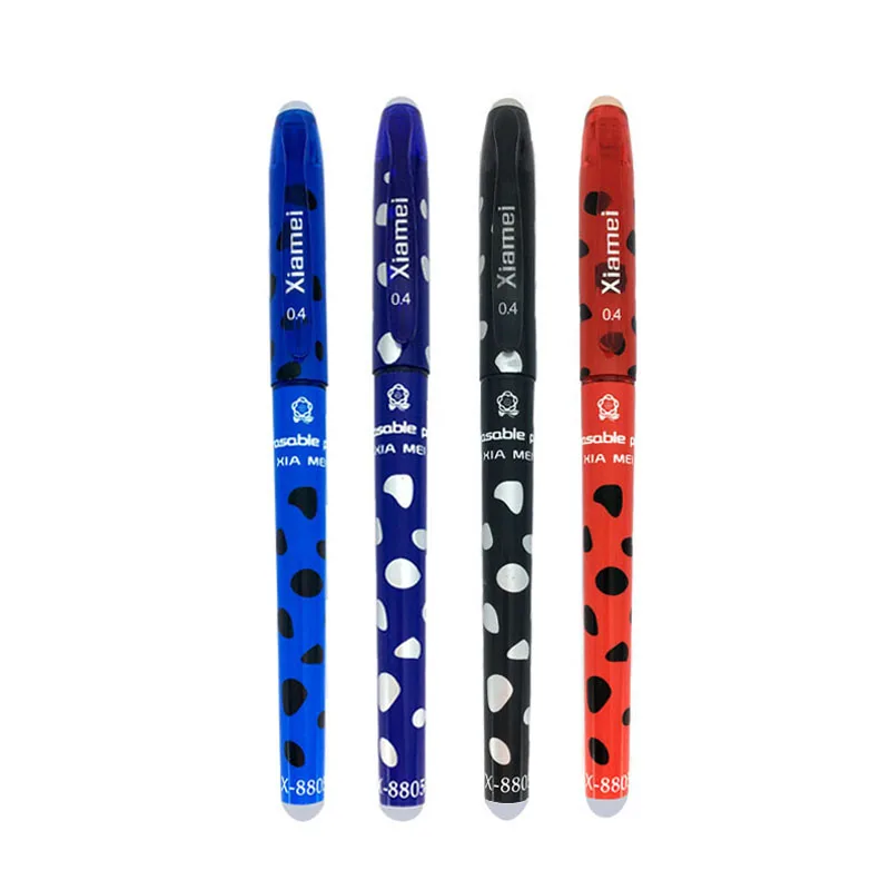 4 Pcs Magic Pen Erasable Gel Pen 0.5mm Tip Student Stationery Writing