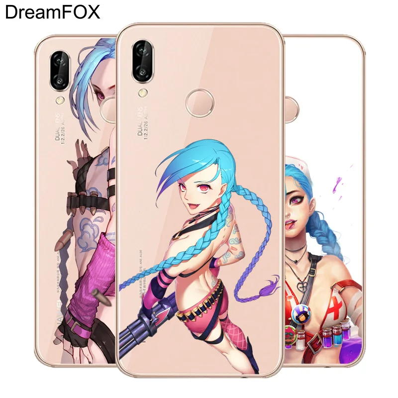 DREAMFOX M246 League Of Legends Jinkesi Мягкий ТПУ силиконовый чехол для huawei Honor 6A 6C 6X 7C 7X8 Lite Pro |