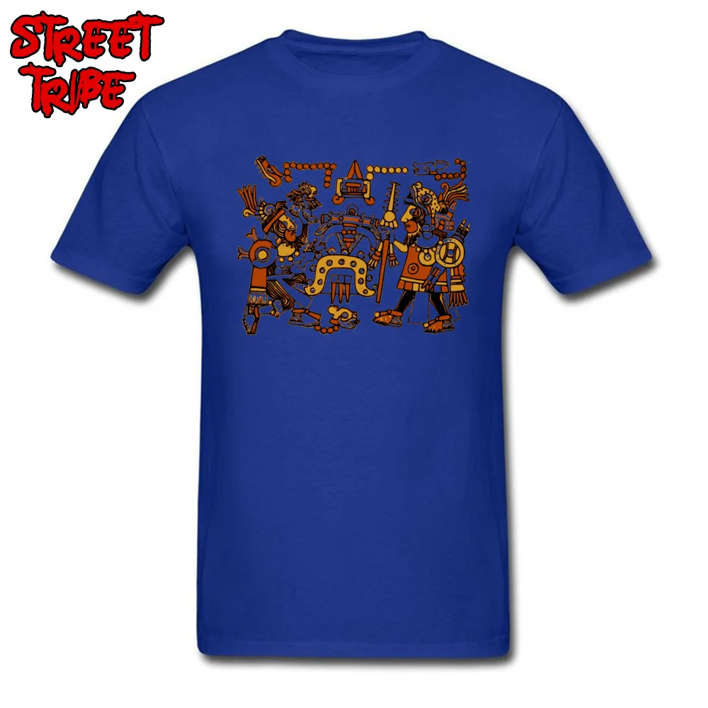 cosie aztec 1294241 Custom Short Sleeve Summer Tees Coupons Crew Neck 100% Cotton Tops Shirts Men's T-Shirt Drop Shipping aztec 1294241 blue
