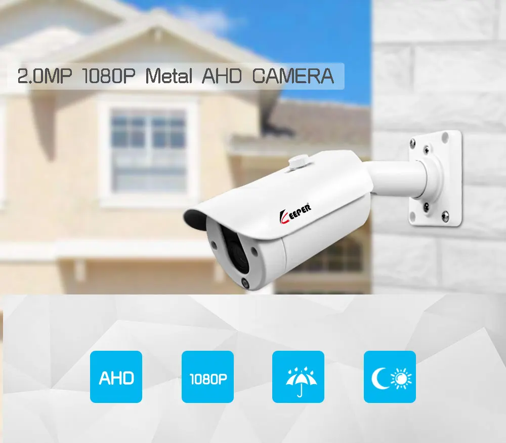 Keeper Surveillance Camera AHD Analog Camera 1080P Night Vision CCTV Camera IR Outdoor Waterproof Security Camera Sony Sensor
