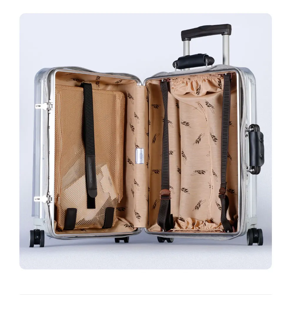 RainVillage багажные Чехлы для чемоданов прозрачная защитная пленка для багажа из ПВХ на молнии для Rimowa Classic Flight