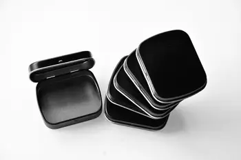

2019 Pack 20 pcs Tin Boxes Metal Black Flip Box Storage Mint Gum Candy 5.8*4.5*1.5cm New