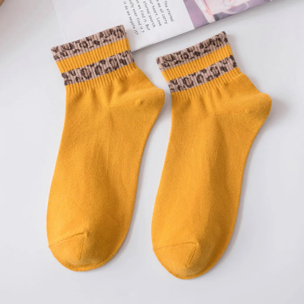 JAYCOSIN Лидер продаж Высокое качество 1 пара новые весенние женские леопардовые носки с принтом Модные женские ножные браслеты Sox Bobby носки Новые