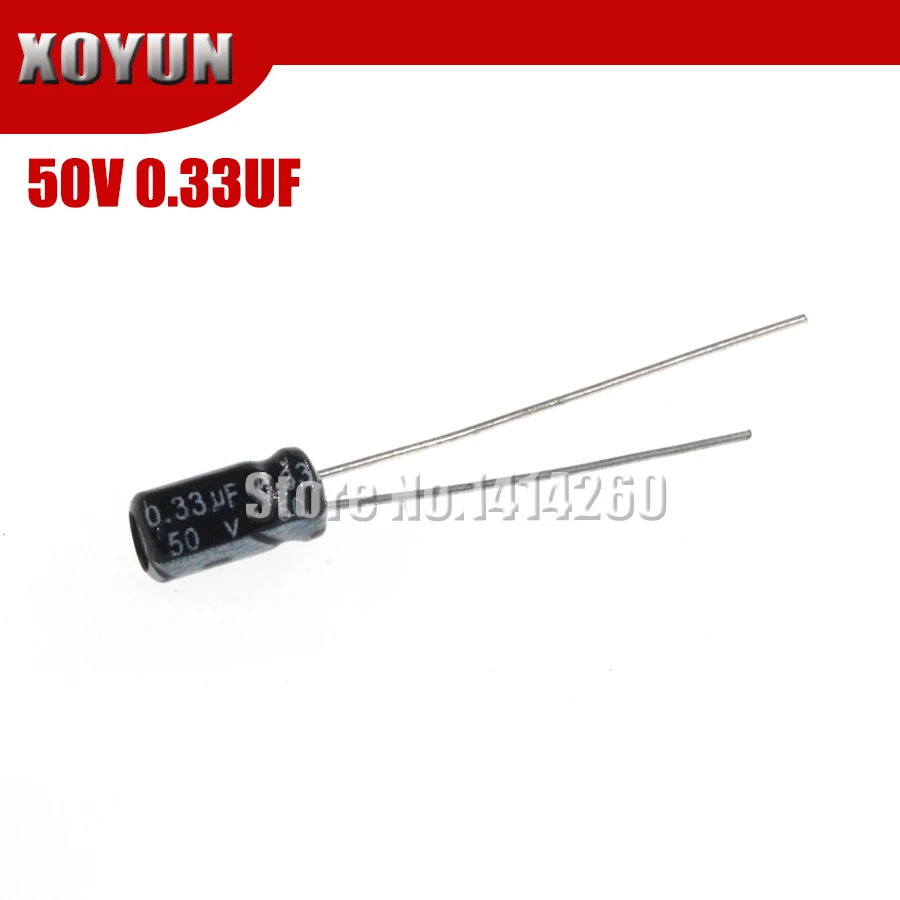50 шт. качественный электролитический конденсатор 50V0.33UF 5Х11 мм 0 33 мкФ 50В |