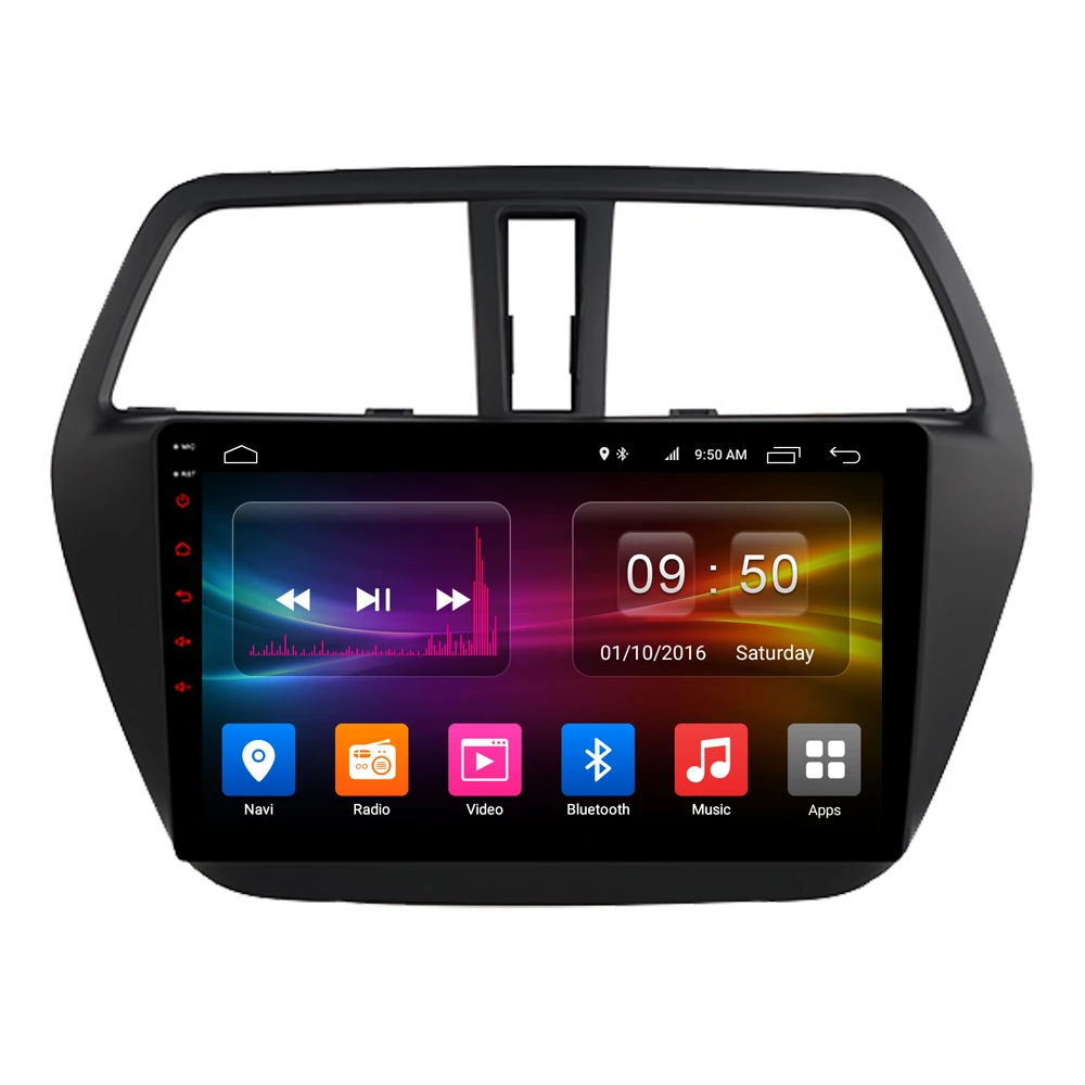 Discount RoverOne Android 9.0 Octa Core Car Radio GPS For Suzuki SX4 S-Cross S Cross 2013+ Touchscreen Multimedia Player Stereo Head Unit 1