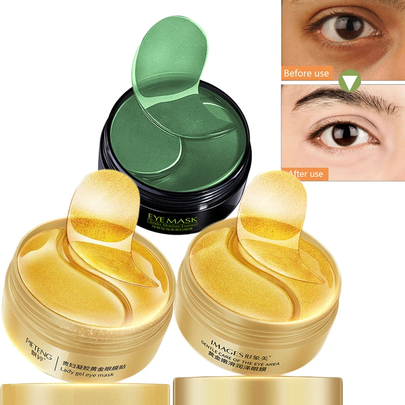 

60pcs Collagen Gold Eye Mask Patches Eyes Care Moisturizing Sleep Masks Remover Dark Circles Anti Age Eye Bags Patch Ageless