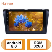 Harfey 9inch Android 8.0 Car Radio For 2004-2009 Mazda 3 GPS Navigation Multimedia Player Support Wifi Bluetooth Mirror Link