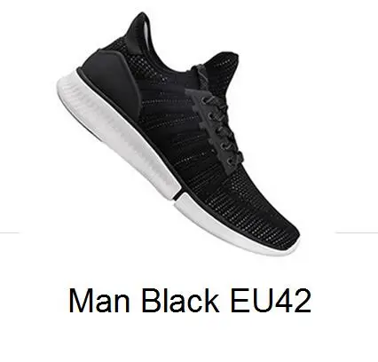 Xiaomi Mijia спортивные мужские кроссовки IP67 дышащие мужские и женские кроссовки для уличной поддержки смарт-чип(не входит в комплект - Цвет: Man Black  EU42