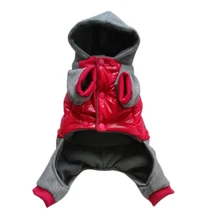 Winter Warm Pet Dog Clothes Fashion Fleece Lining Warm Small Dog Jumpsuit Nylon Taffta Puppy Coat Hot