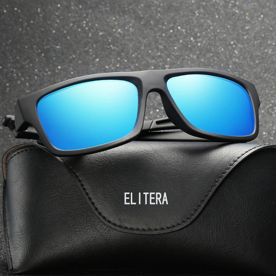 ELITERA, фирменный дизайн, Классические поляризованные солнцезащитные очки для мужчин и женщин, для вождения, квадратная оправа, солнцезащитные очки, мужские очки, UV400, уличные очки