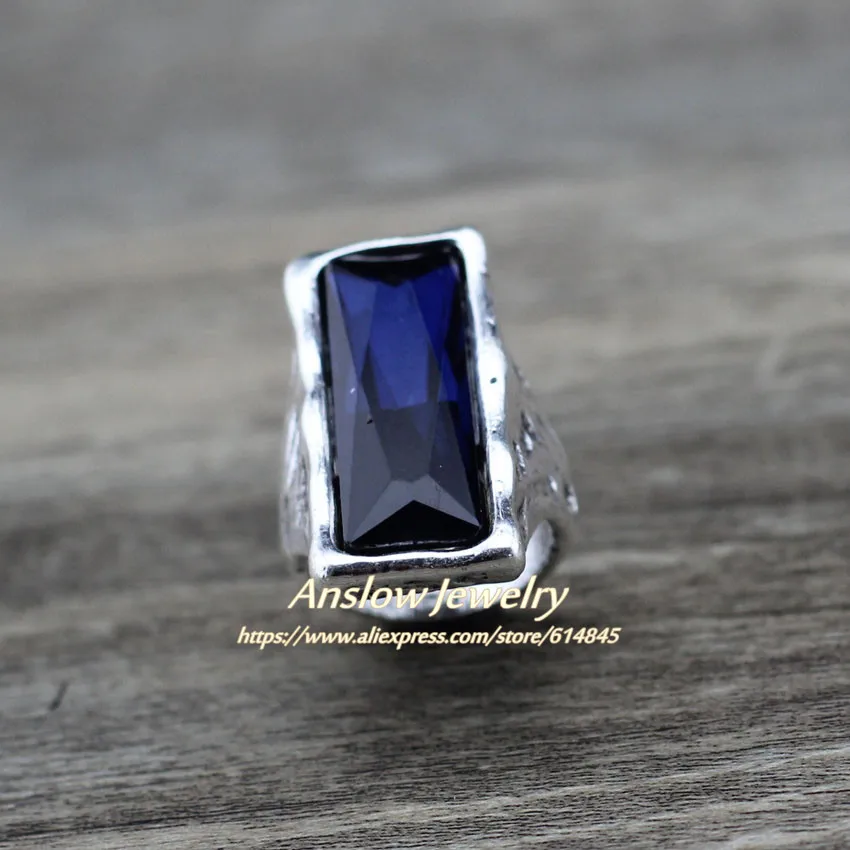 Anslow Original Design Vintage Retro Large Big Square Crystal Wedding Ring For Women Female Jewelry Accessories LOW0024AR wedding rings,womens ring,finger rings,jewelry rings,ring jewelry