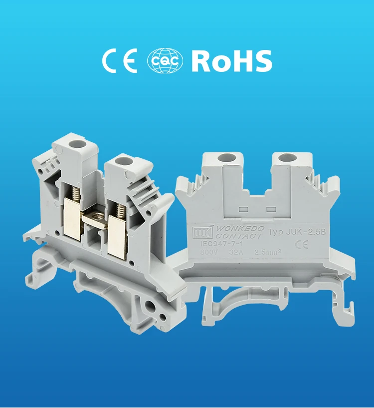 Din-рейку UK-2.5B вместо Феникса контактный провод 10 шт. терминалы Универсальный класс разъем винтовой клеммный блок UK2.5B