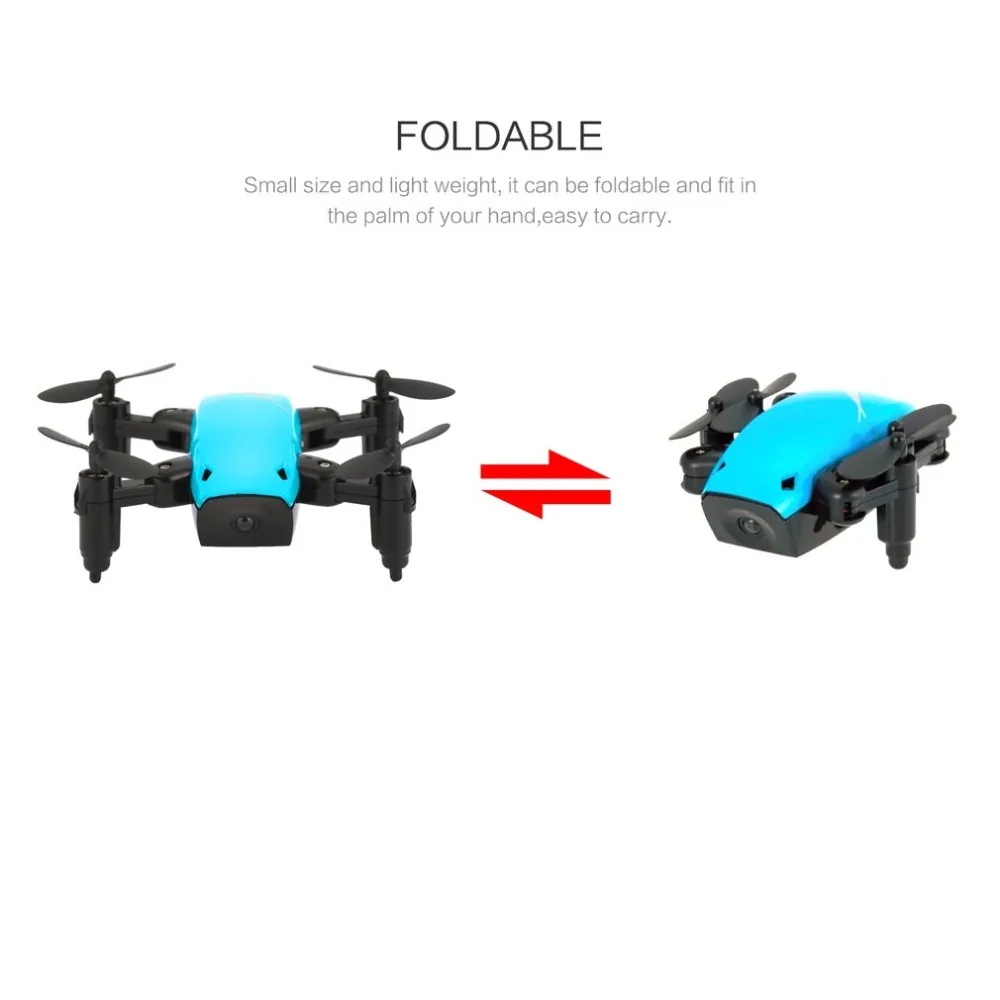 S9 S9W Складная RC Мини Drone Карманный Дрон Micro Drone вертолет с WI-FI FPV 0.3MP Камера 360 градусов Дрон