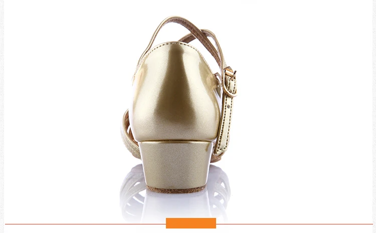 20161031_105043_049Girls Dance shoes Ballroom latin shoes for Children Satin Sports Shoes Deep skin heel 3.5cm Gift bag BD603